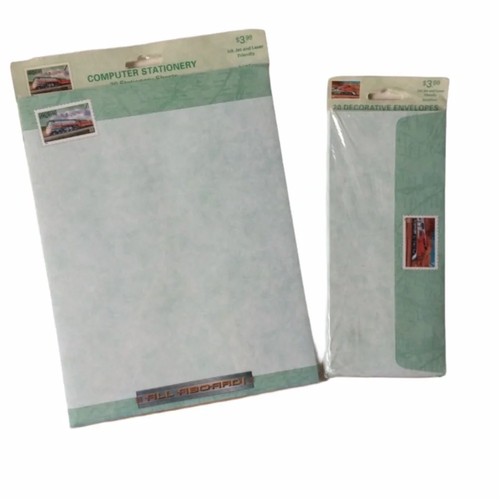 Collectible Train 90’s stationery and envelopes